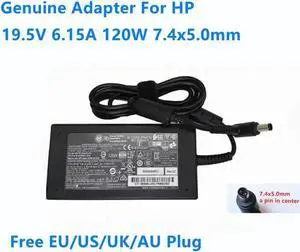 Aomoproing 19.5V 6.15A 120W HSTNN-LA25 HSTNN-CA25 HSTNN-DA25 Power Supply AC Adapter For Laptop Power Charger