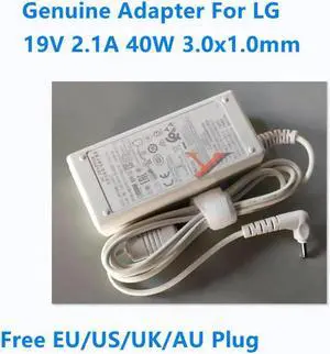 Aomoproing 19V 2.1A 40W 3.0x1.0mm LCAP21C LCAP25B ADS-40SG-19-2 ADS-40MSG-19 Power Supply AC Adapter For GRAM Laptop Charger