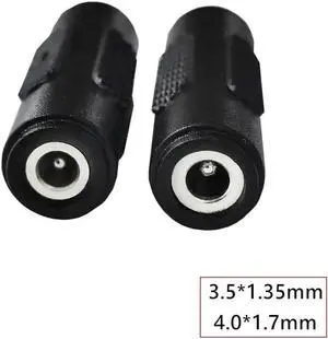 Aomoproing FOR DC 3.5*1.35MM 4.0*1.7MM Female to Female Extension 12V For Laptop Router Electronic scale Connector Power Charging