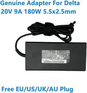 Aomoproing 20V 9A 180W 5.5x2.5mm DELTA ADP-180TB H Thin AC Adapter For GS66 STEALTH 10SE-044 GF65 Laptop Power Supply Charger