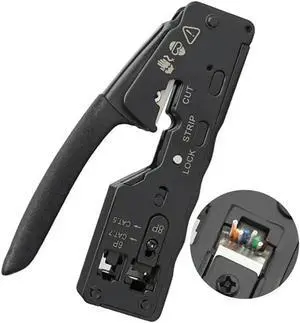 Aomoproing FOR Network Cable Crimper RJ45 Crimp Tool Stripper for Rj45 Cat7 Cat6 Cat5 Rj11 Rj12 Connector Crimper Pliers