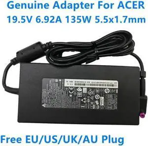 Aomoproing 135W Laptop Charger 19.5V 6.92A 5.5x1.7mm DELTA ADP-135NB B AC Adapter For A18-135P1A ASPIRE7 NITRO 5 AN515 SERIES Aomoproing 135W Laptop Charger 19.5V 6.92A 5.5x1.7mm DELTA ADP-135NB B AC Adapter For A18-135P1A ASPIRE7 NITRO 5 AN515 SERIES