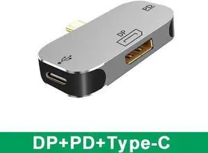 Aomoproing FOR 3 in 1 USB Hub Type C To HDMI-compatible/DP/Mini DP Adapter 100W PD Fast Charging USB-C Docking Station for Pro 4K@60Hz
