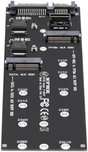 Aomoproing FOR SFF-8612 8611 to U.2 Kit M-Key to NVME PCIe SSD NGFF to SATA for Adapter for Mainboard
