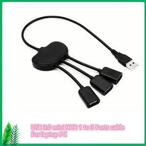 Aomoproing FOR 10PCS/LOT USB 2.0 HUB 1 to 3 Ports Portable OTG Splitter Extension Converter Cable for i Book Air PC
