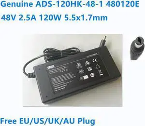 Aomoproing 48V 2.5A 120.0W 5.5x1.7mm Honoto ADS-120HK-48-1 480120E Power Supply AC Adapter For POE Charger