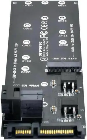 Aomoproing FOR 22Pin SATA for Adapter SFF-8643 to M.2 U2 Kit NGFF M-Key to Slimline SAS NVME PCIe SSD SATA SSD for Adapter for Mainboard