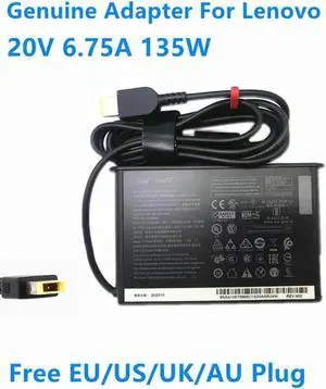 Aomoproing 20V 6.75A 135W ADL135SCC3A ADL135SLC3A Power Supply AC Adapter For X1 S5 Y520 W541 YOGA Laptop Charger