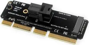 Aomoproing FOR Upgrade Your Desktop Adapter: M.2 Mkey NVME to SFF-8643 U.2 PCIE 4.0 to SFF8643 U.2 Backward 3.0 Strong Compatibility