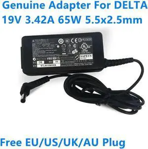 Aomoproing DELTA 19V 3.42A 65W SADP-65NB BB AC Adapter For LITEON PA-1650-65 PA3467E For X54H X54C ADP-65JH BB Laptop Charger