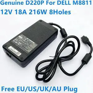 Aomoproing 12V 18A 216W 8Holes D220P-01 M8811 ADP-220AB B AC Adapter For DA-2 OPTIPLEX SX280 GX745 GX620 SX760 Laptop Charger