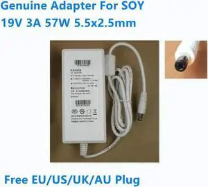 Aomoproing 19V 3A 57W 5.5x2.5mm SUN-1900300 Power Supply AC Adapter For Monitor Laptop Charger Aomoproing 19V 3A 57W 5.5x2.5mm SUN-1900300 Power Supply AC Adapter For Monitor Laptop Charger