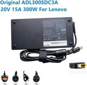 Aomoproing 300W AC Adapter For 20V 15A ADL300SDC3A ADL300SLC3A R9000P R9000K Y9000P Y9000X LEGION 7 Gaming Laptop Charger