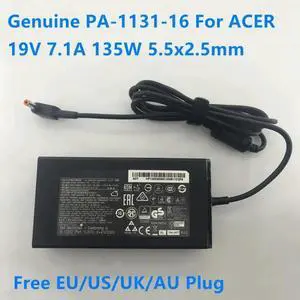 Aomoproing 19V 7.1A 135W 5.5x2.5mm PA-1131-16 AC Adapter For Slim PA-1131-05 PA-1131-07 PA3290U-2ACA Power Supply Charger