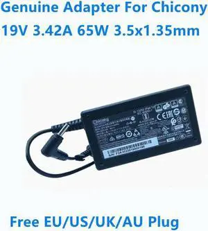 Aomoproing 19V 3.42A 65W 3.5x1.35mm Chicony A18-065N3A A065R200P Power Supply AC Adapter For Laptop Charger