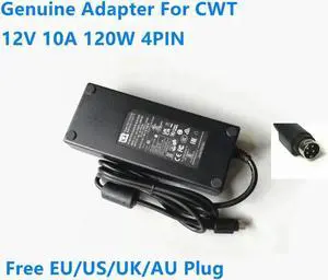 Aomoproing 12V 10A 120.0W 4PIN 2ABU120F CAD120121 AC Adapter For CWT Power Supply Charger