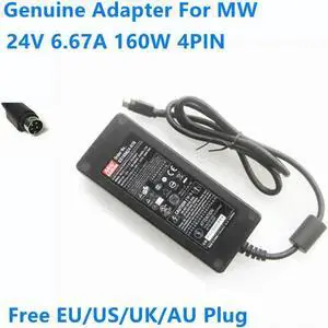 Aomoproing 24V 6.67A 160W 4PIN GS160A24 GS160A24-R7B Power Supply AC Adapter For MW mean well Charger Aomoproing 24V 6.67A 160W 4PIN GS160A24 GS160A24-R7B Power Supply AC Adapter For MW mean well Charger
