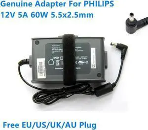 Aomoproing AA24750L-001 12V 5A 60W 5.5x2.5mm MW115RA1200N05 AC Adapter For RESPIRONICS Power Supply Charger