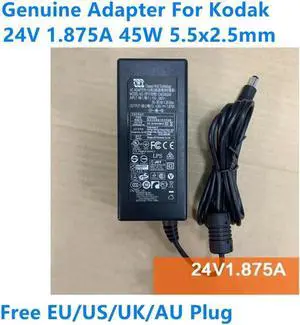 Aomoproing 24V 1.875A 45W CWT CAE045242 Power Supply AC Adapter For Kodak Scanner Power Charger
