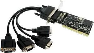 Aomoproing FOR MCS9865 PCI to serial card RS-232 serial port expansion cards (4) 9-pin com RS232 port integrated