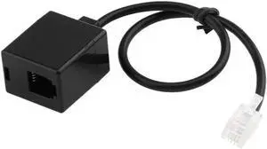 Aomoproing RJ9 4P4C Male to Double Female Port Connector Headset Adapter Extension Cable Phone Adapter Cable Phone Extension Cord