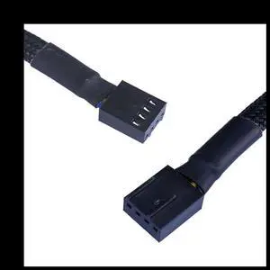 Aomoproing PWM Fan Hub, PC CPU Cooling 4 PIN Fan Power Cable Hub Splitter Adapter Desktop Computer Cooler Case Fans 1 to 5 Way, A