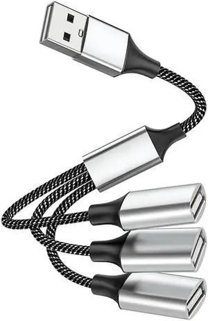 Aomoproing USB To USB 2.0 Triple USB Port HUB OTG Adapter Cable Hab Data Charging Convertor USB Extension Splitter, USB a To 3 USB Aomoproing USB To USB 2.0 Triple USB Port HUB OTG Adapter Cable Hab Data Charging Convertor USB Extension Splitter, USB a To 3 USB