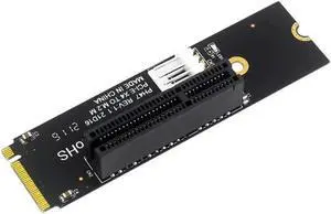 Aomoproing M.2 NGFF to PCIE X4 Expansion Card - PSU Power Cable and Header Adapter for Computer Accessories