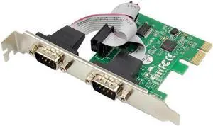 Aomoproing PCIe To 2 Port DB9 RS232 Serial adapter card 2 Ports RS232 To PCIE Converter Card AX99100 Chipset Aomoproing PCIe To 2 Port DB9 RS232 Serial adapter card 2 Ports RS232 To PCIE Converter Card AX99100 Chipset