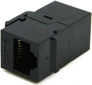Aomoproing FOR Cable Black Color UTP CAT6 Coupler RJ45 Female to Female UTP CAT6 inline Coupler