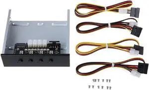 Aomoproing Multi-System Front Panel Expansion with 5.25 Optical Drive & 4 SATA Hard Drive Power Control Switches