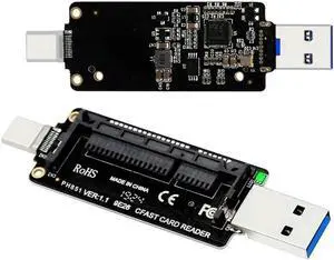 Aomoproing FOR CFast Card Reader for Desktop Laptop USB-C USB3.0 Card for Adapter PCBA Type-C to CFast 2.0