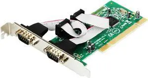 Aomoproing 2 Port RS232 RS-232 Serial Port COM DB9 to PCI Card Adapter Converter MCS 9865 Serial industry