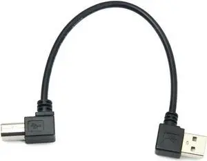 Aomoproing FOR Left Right Angled USB 2.0 A Male B Male Printer Scanner 90 Degree Cable 50cm 100cm