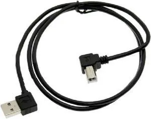 Aomoproing FOR Right Angled USB 2.0 A Male B Angled Male Printer Scanner 90 Degree Cable 1M