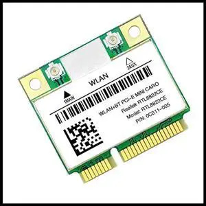 Aomoproing RTL8822CE Card 1200Mbps 2.4G+5Ghz 802.11AC Network Mini PCIe Bluetooth 5.0 Support Laptop/PC Windows 10/11