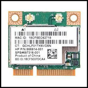 Aomoproing BCM943228HMB Card Network Card Dual Band 300Mbps Bluetooth4.0 802.11A/B/G/N Mini PCI-E Laptop WLAN Adapter