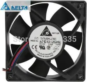Aomoproing FOR AFB1212GHE-CF00 120x120x38mm Cooling Fan 240.96 CFM 5200 RPM 62 dBA 3-pin T connector