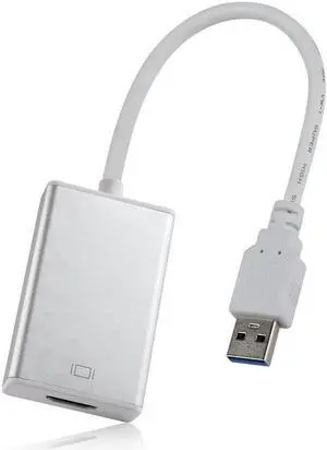 Aomoproing USB 3.0 to HDMI Converter USB3.0 to HDMI Cable Multi Display Graphic Adapter for PC Laptop Projector HDTV LCD HD 1080P