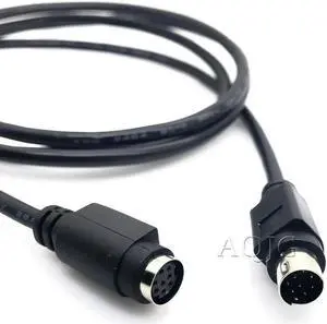 Aomoproing FOR PLC MD8 Mini Din 8 Mini din 8 pin Male-Female 1.5M cable Beige For