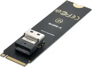 Aomoproing FOR U.2 U2 Kit SFF-8639 to M-Key NVME to SFF-8654 Slimline SAS PCIe SSD for Adapter for Mainboard