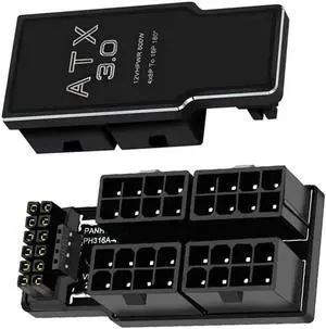 Aomoproing FOR 12V WR ATX3.0 PCI-E 5.0 Power Modular for Adapter to Four ATX 8Pin for 4080 5090TI 16Pin 12+4P Graphics Card