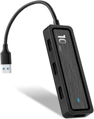 Aomoproing 10 Gdps 6 In 1 USB HUB Adapter Type-C To 4X USB 3.2 Gen 2 10Gbps Superspeed USB C To USB Hub SD 2.0 TF 2.0
