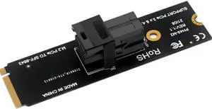 Aomoproing M.2 NVME to U.2 adapter card mini sas 8643 to 8639 U.2 (SFF-8639) NVMe PCIe to Mini SAS (SFF-8643) SSD