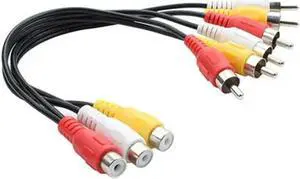 Aomoproing FOR 3.5mm Male Female Plug Stereo Adapter RCA mm Mono Stereo Plug to 2 RCA Connector for PC Phone RCA Aomoproing FOR 3.5mm Male Female Plug Stereo Adapter RCA mm Mono Stereo Plug to 2 RCA Connector for PC Phone RCA