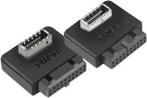 Aomoproing FOR USB 3.1 Type-E Key-A Female to USB 3.0 20Pin Male Front Panel Socket Extension for Adapter for Motherboard 2Pcs/ 1 Set