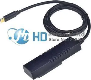 Aomoproing USB 3.1 USB3.1 to 7+15P 7+15 Pin SATA 3.0 III HDD SSD Type-C SATA 6G Cable Adapter