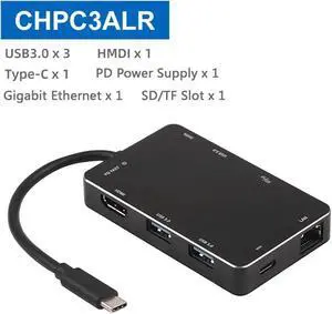 Aomoproing FOR USB Type C HUB to HDMI RJ45 Multi USB 3.0 USB3.0 For Pro Air Dock 3 Port USB-C USB HUB Splitter Hab