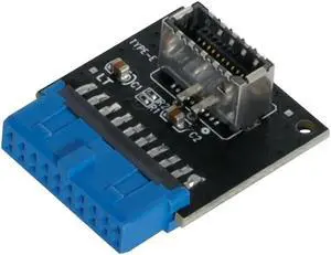 Aomoproing FOR USB 3.1 Front Panel Socket to USB 3.0 20Pin Header Male Extension for Adapter for Motherboard