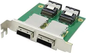 Aomoproing FOR Dual Ports Mini SAS Internal SFF-8087 To External HD SFF-8088 Sas26p PCI SAS Adapter Card Spare Parts Aomoproing FOR Dual Ports Mini SAS Internal SFF-8087 To External HD SFF-8088 Sas26p PCI SAS Adapter Card Spare Parts
